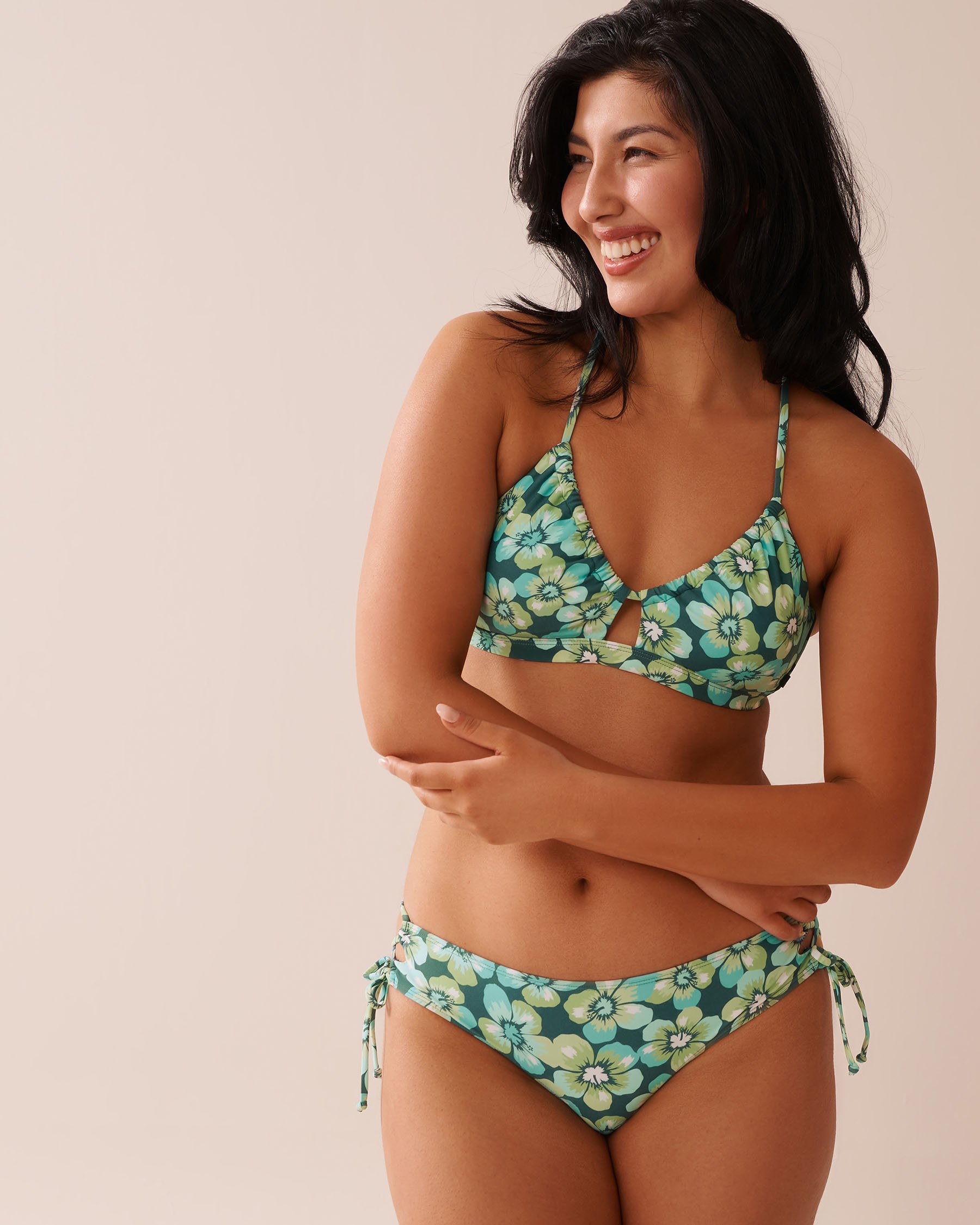 LA VIE EN ROSE AQUA AQUA FLORA Bralette Bikini Top Aqua Flora 70100796 - View7