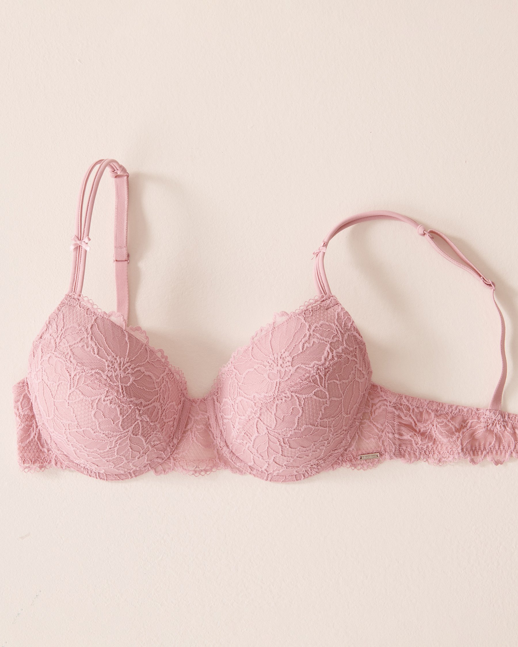LA VIE EN ROSE Lightly Lined Mastectomy Bra Blush Pink 10200532 - View4
