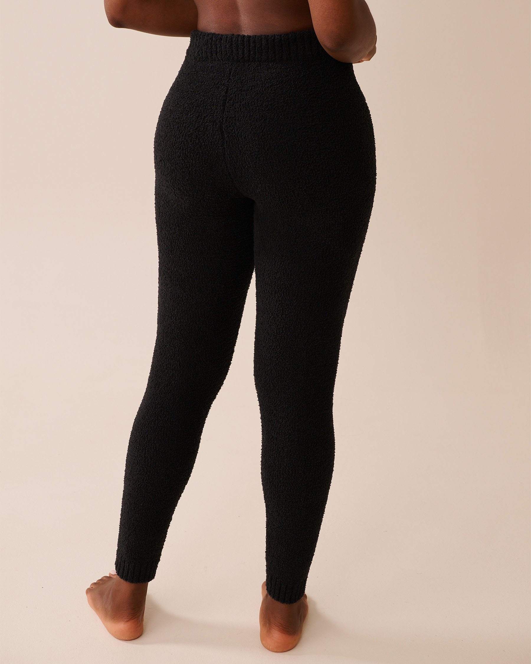 LA VIE EN ROSE Chenille Leggings Black 50200102 - View2