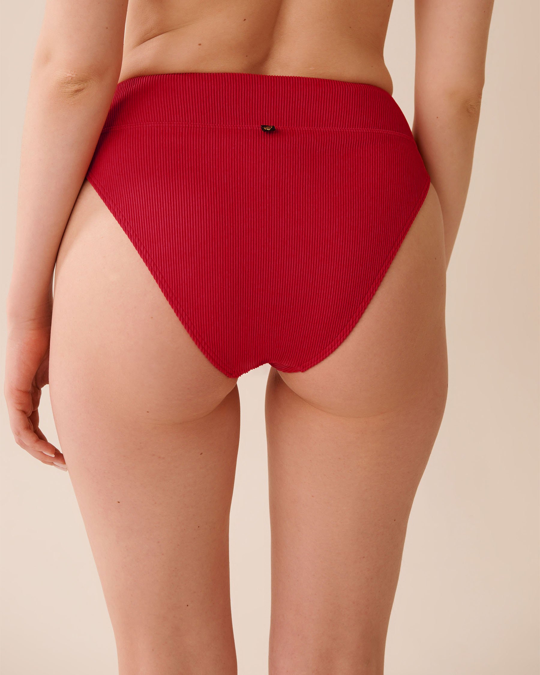 LA VIE EN ROSE AQUA JALAPEÑO RED High Waist Brazilian Bikini Bottom Jalapeño Red 70300789 - View2