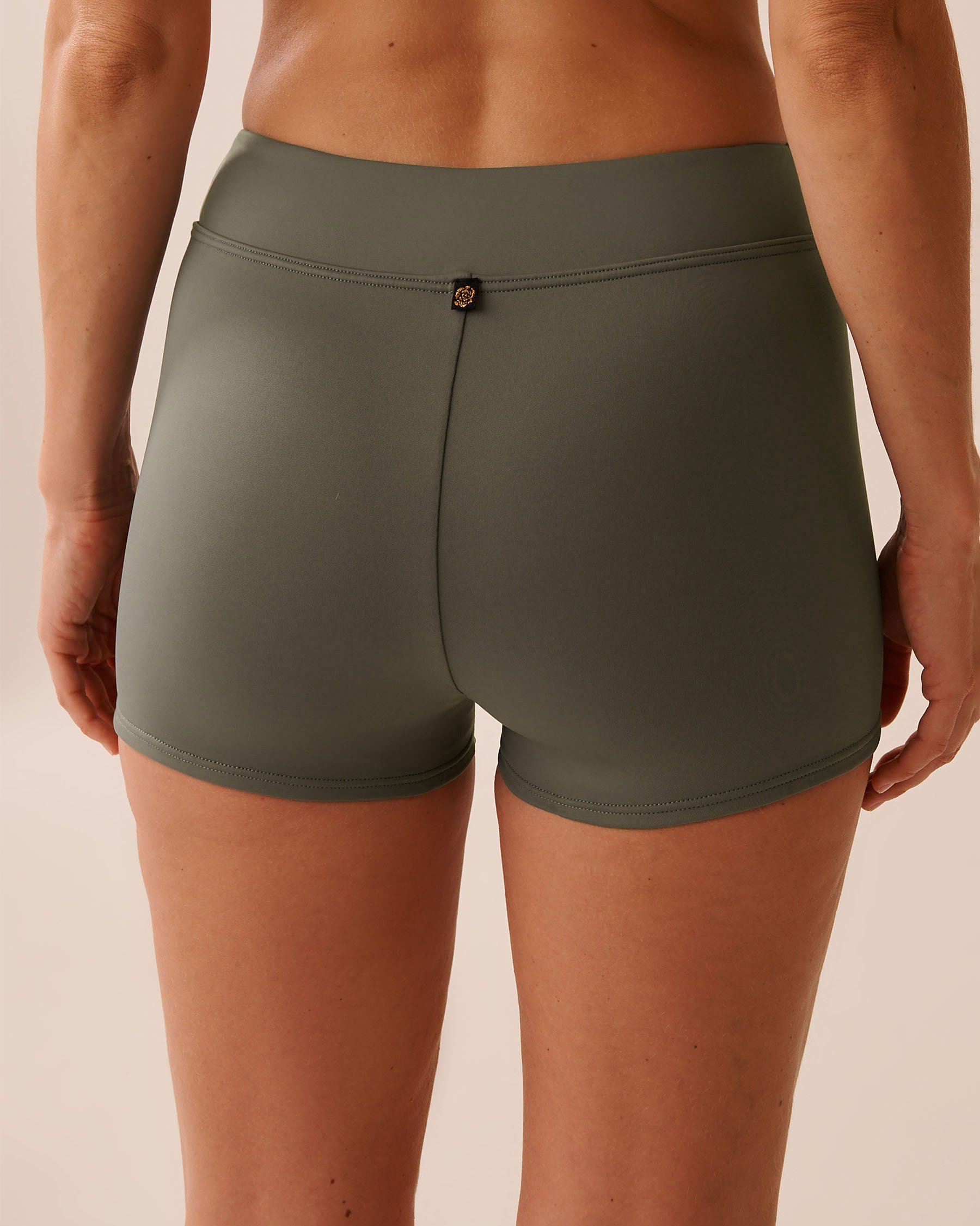 LA VIE EN ROSE AQUA KHAKI GREY Boyshort Bikini Bottom Khaki Grey 70300793 - View2