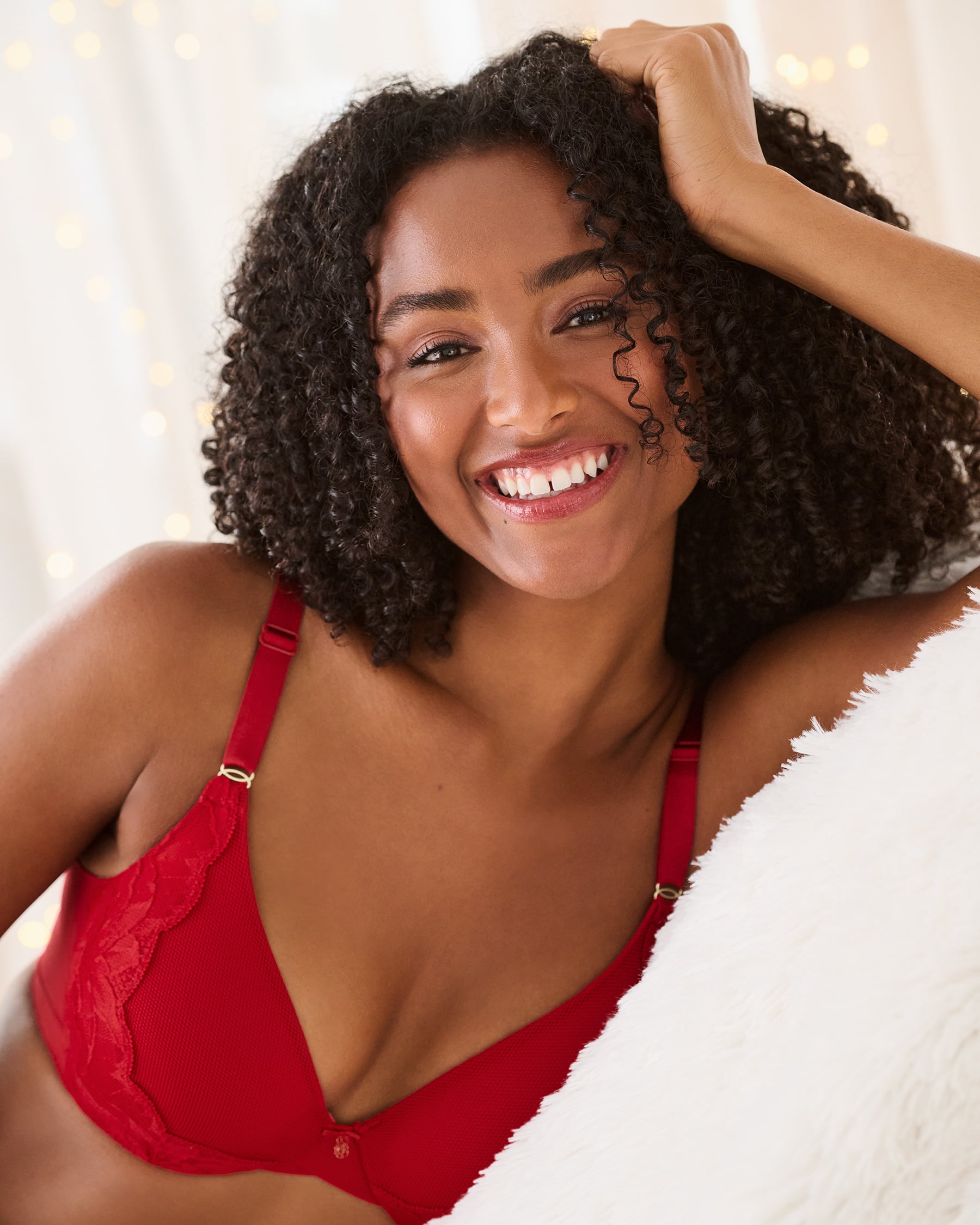 LA VIE EN ROSE Lightly Lined Sleek Back Bra Merry Red 10200547 - View1