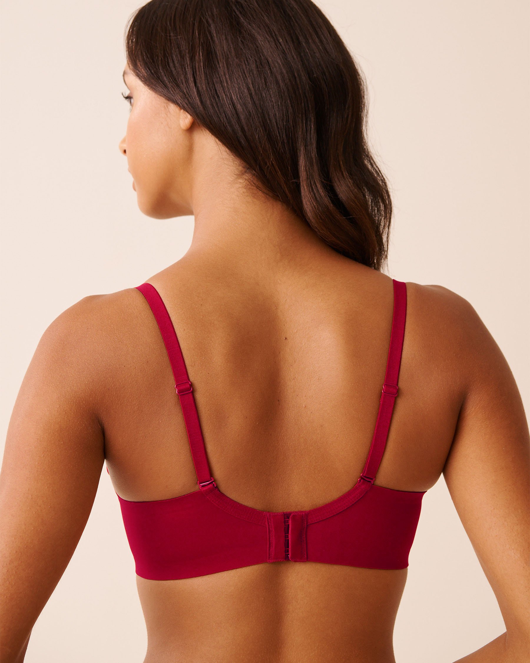 LA VIE EN ROSE Push-up Scalloped Bra Merry Red 10300221 - View2