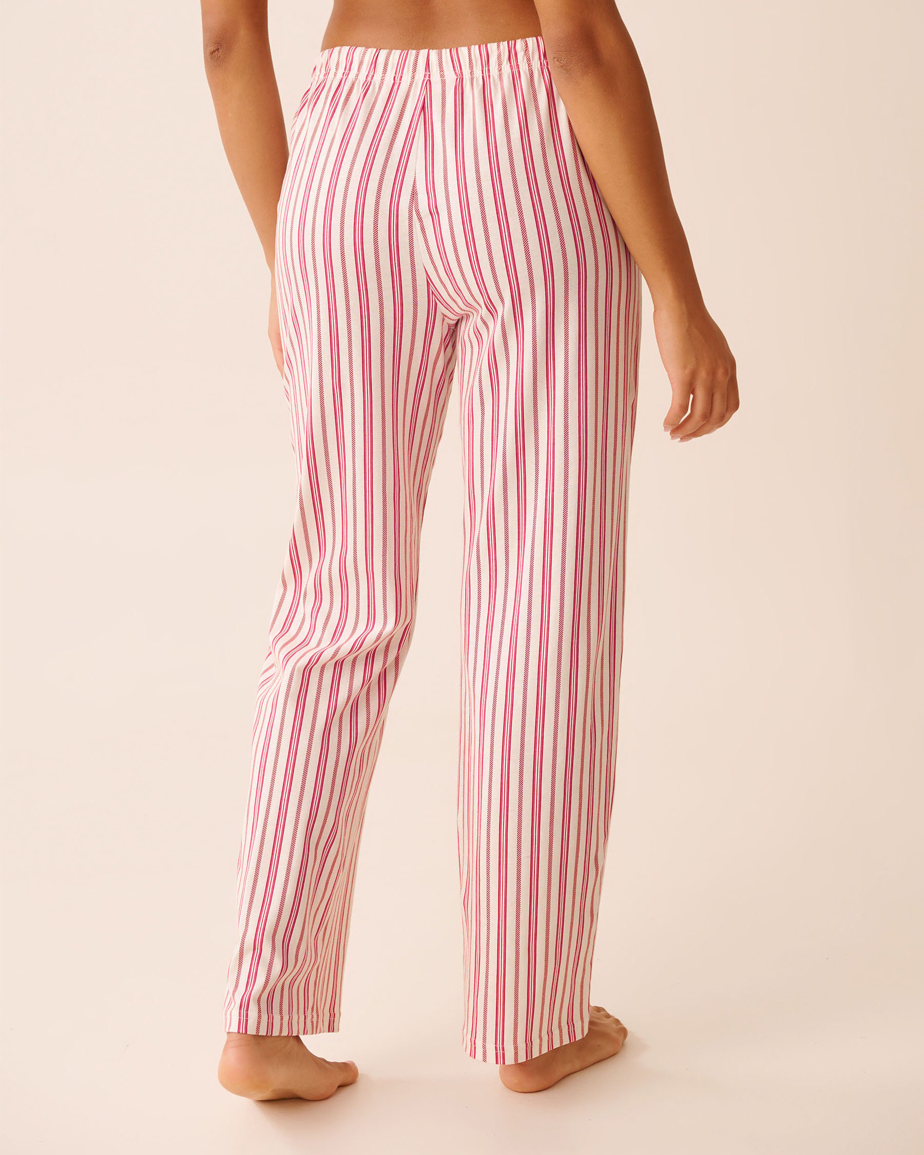 LA VIE EN ROSE Candy Cane Print Cotton PJ Set Blue/Candy Cane 40400087 - View5