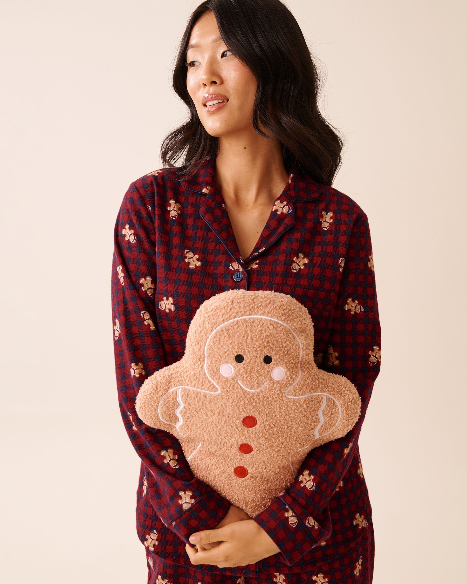 LA VIE EN ROSE Gingerbread Hot Water Bottle Light Brown/Dog 40700433 - View3