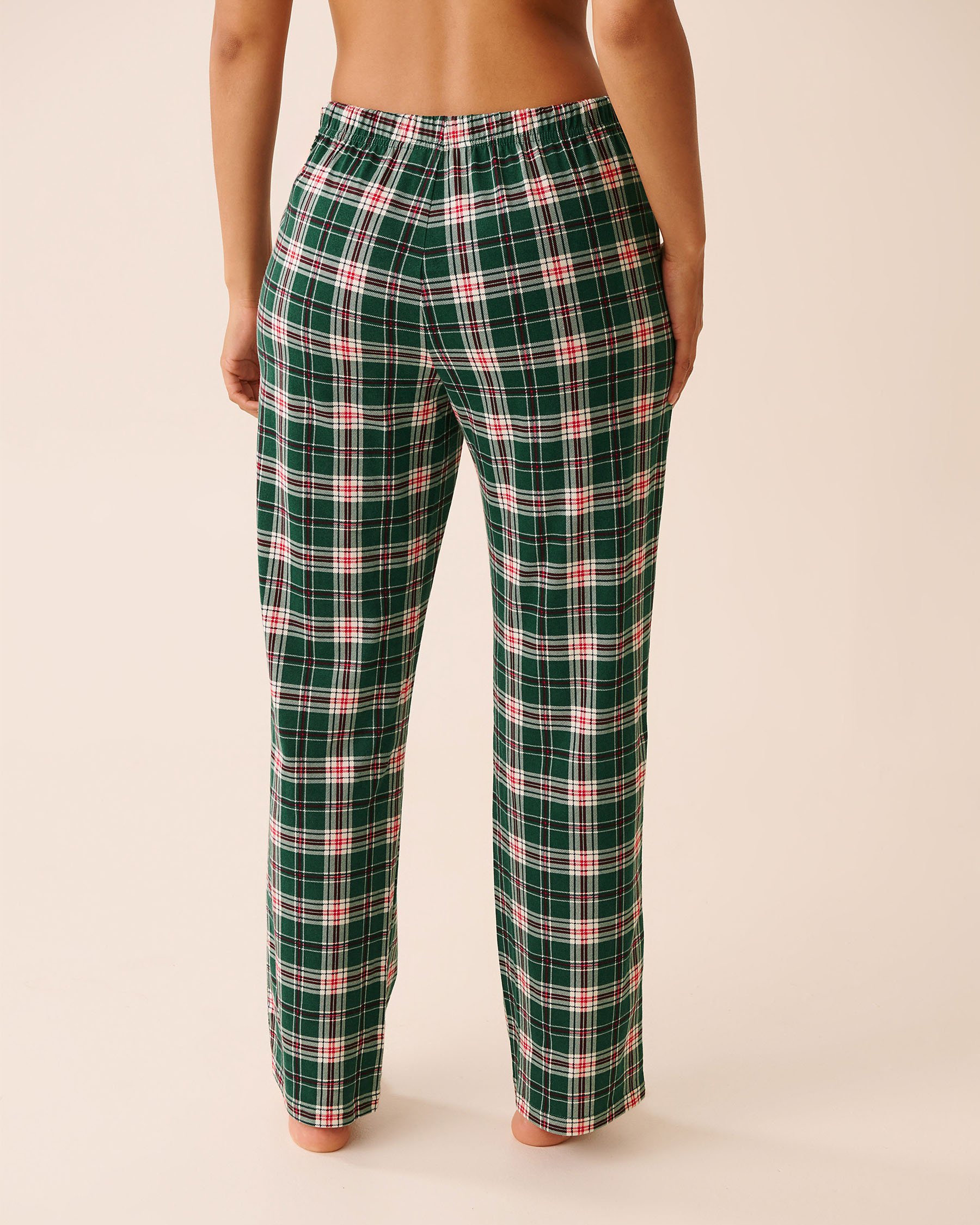 LA VIE EN ROSE Penguin Print Cotton PJ Set Green/Penguins 40400087 - View5