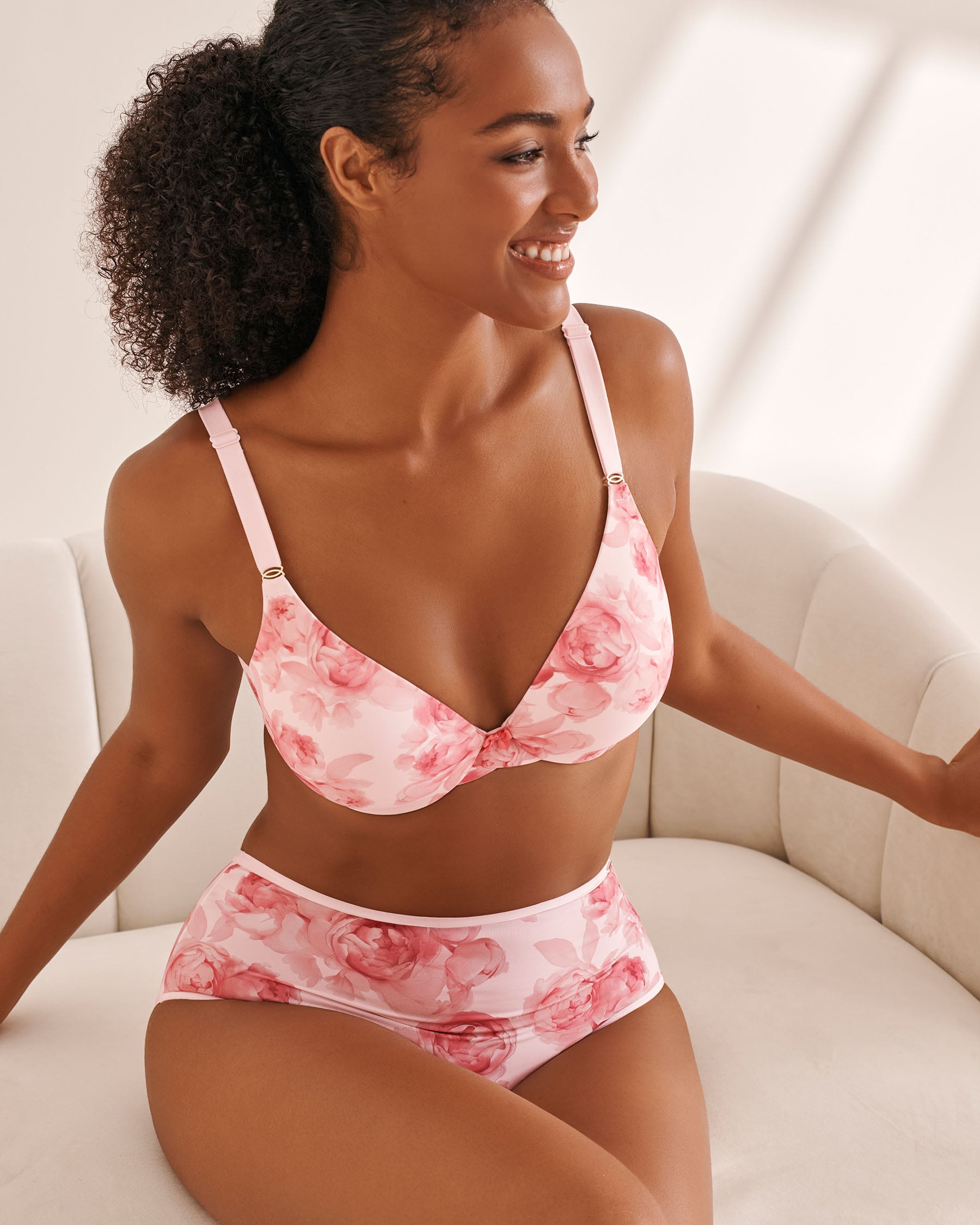 LA VIE EN ROSE Lightly Lined Sleek Back Bra Pink Rose 10200500 - View1