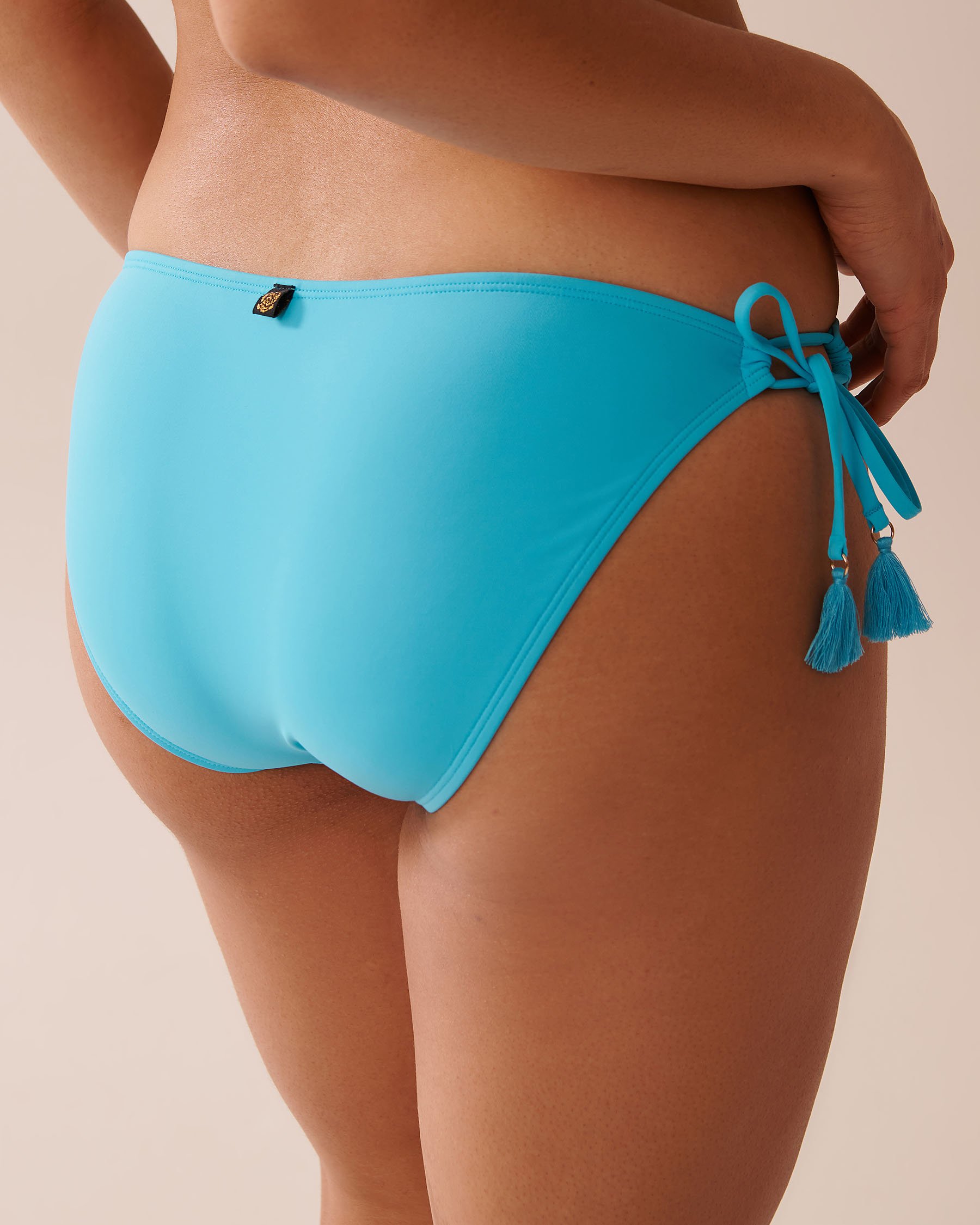LA VIE EN ROSE AQUA BLUE ATOLL Side Tie Bikini Bottom Blue Atoll 70300719 - View9