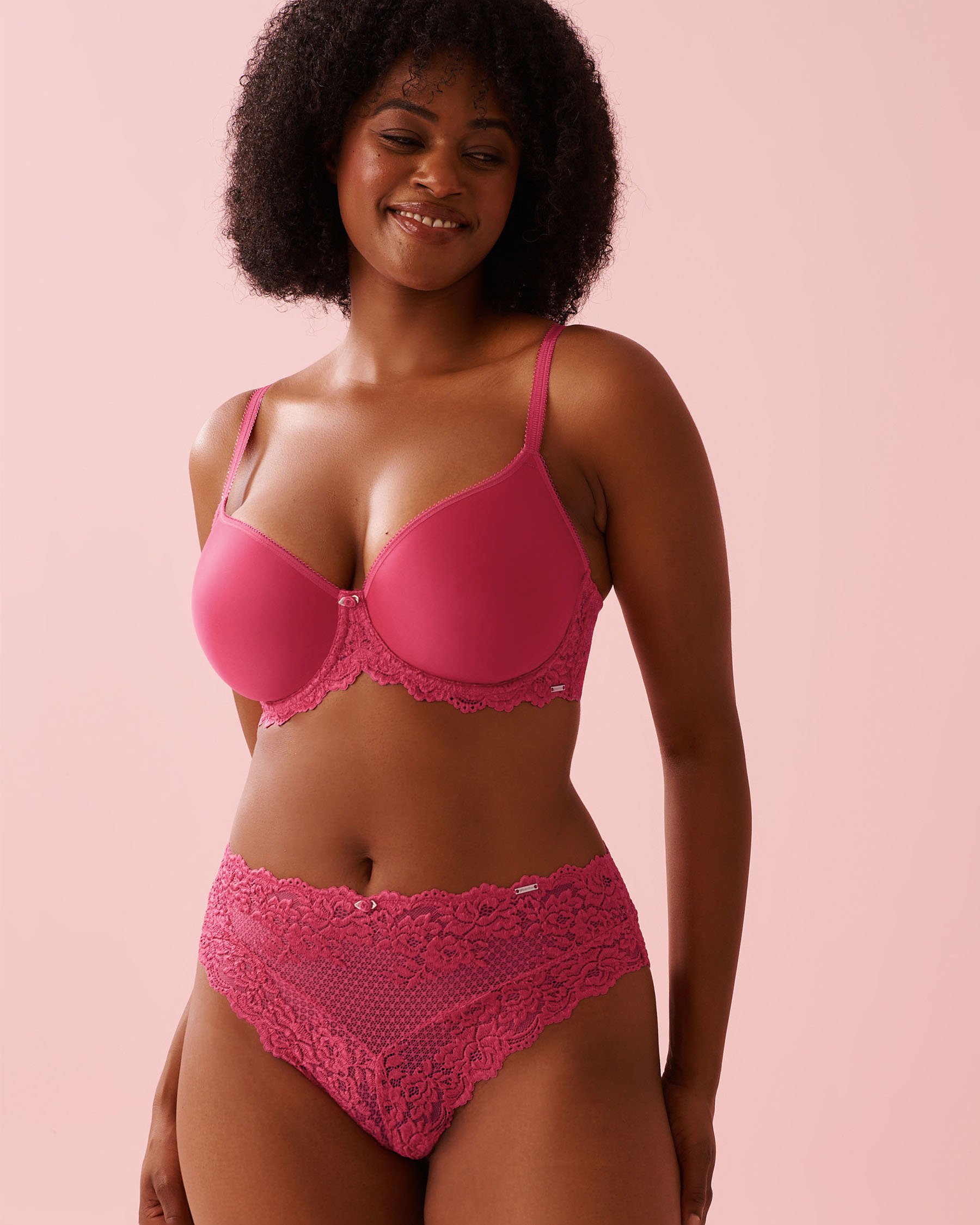 LA VIE EN ROSE Lightly Lined Contour Bra Fuchsia Pink 10200572 - View1