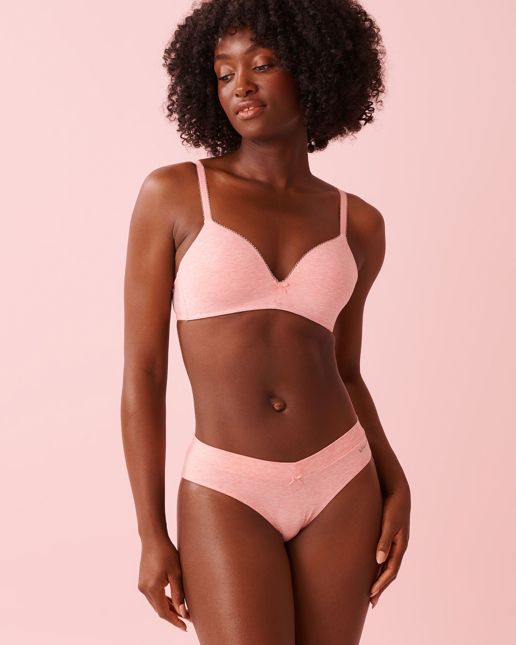 LA VIE EN ROSE Cotton Bikini Panty Pink Icing 20100714 - View3