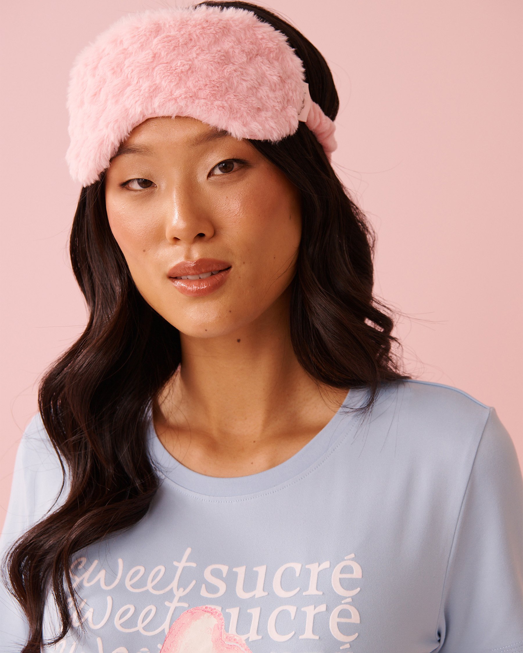 LA VIE EN ROSE Heart Sleep Mask Dreamy Pink/Heart 40700450 - View1