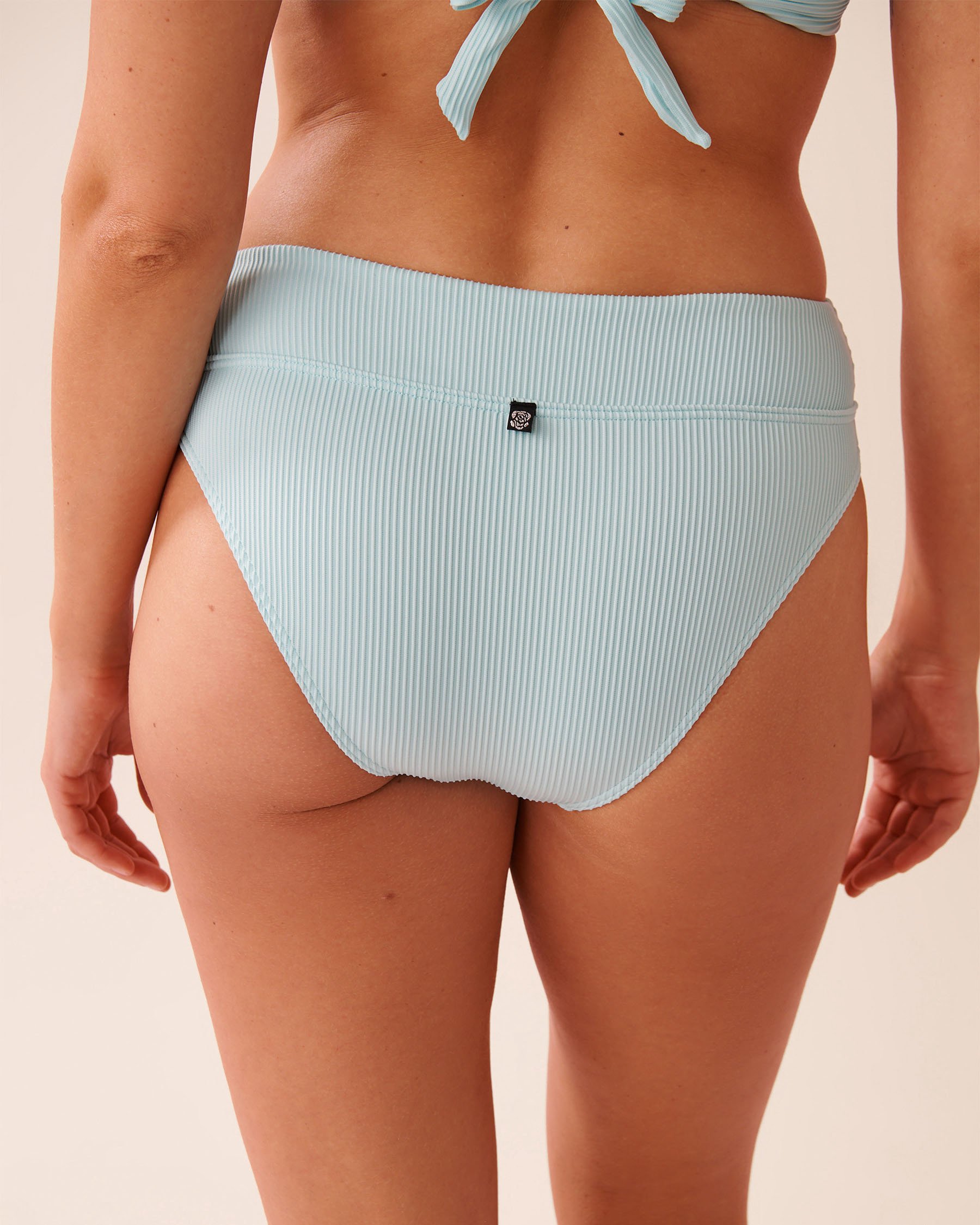 LA VIE EN ROSE AQUA CARIBBEAN SEA Mid Waist Brazilian Bikini Bottom Caribbean Sea 70300816 - View2