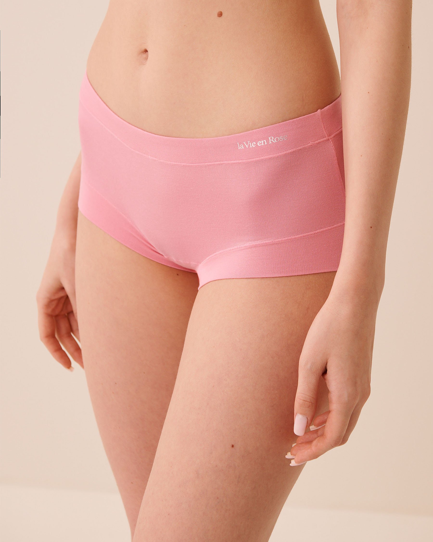 LA VIE EN ROSE Modal Boyshort Panty Blushing Pink 20200787 - View1