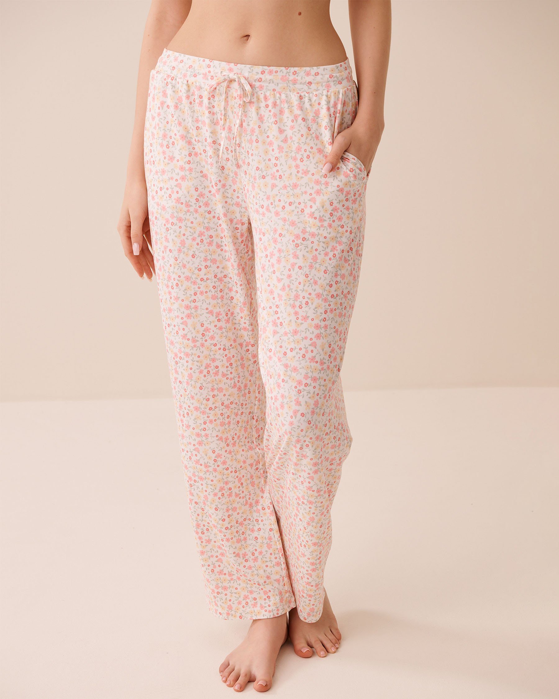 LA VIE EN ROSE Ditsy Floral Print Super Soft Pajama Pants Ditsy Floral 40200823 - View1