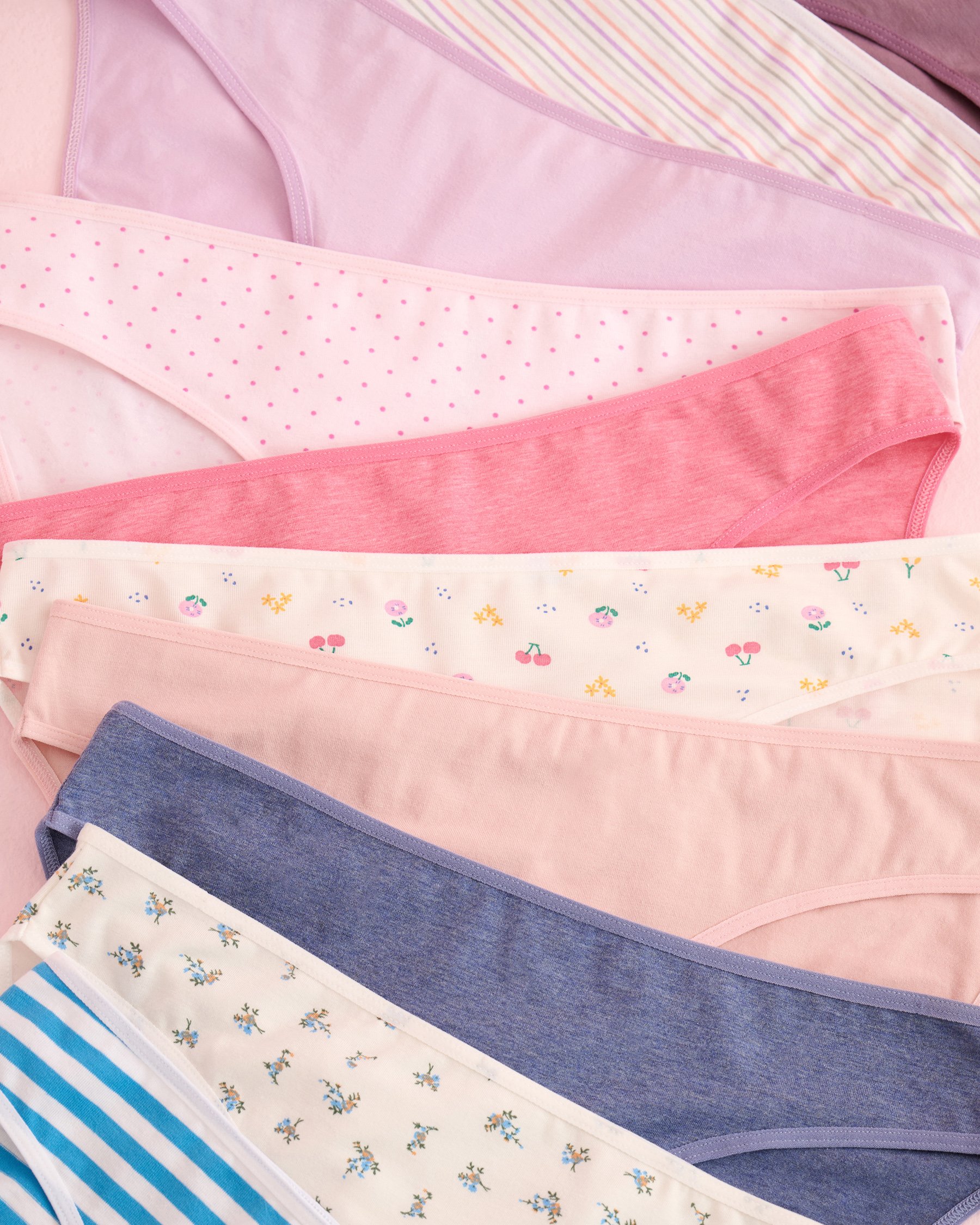 LA VIE EN ROSE 10-Pack Cotton Bikini Panty Assorted 20100784-10P - View2