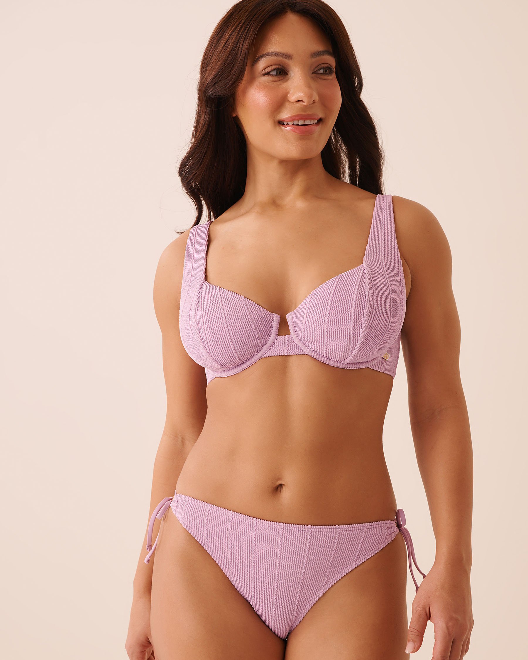 LA VIE EN ROSE AQUA SWEET LILAC D Cup Plunge Bikini Top Sweet Lilac 70200227 - View1