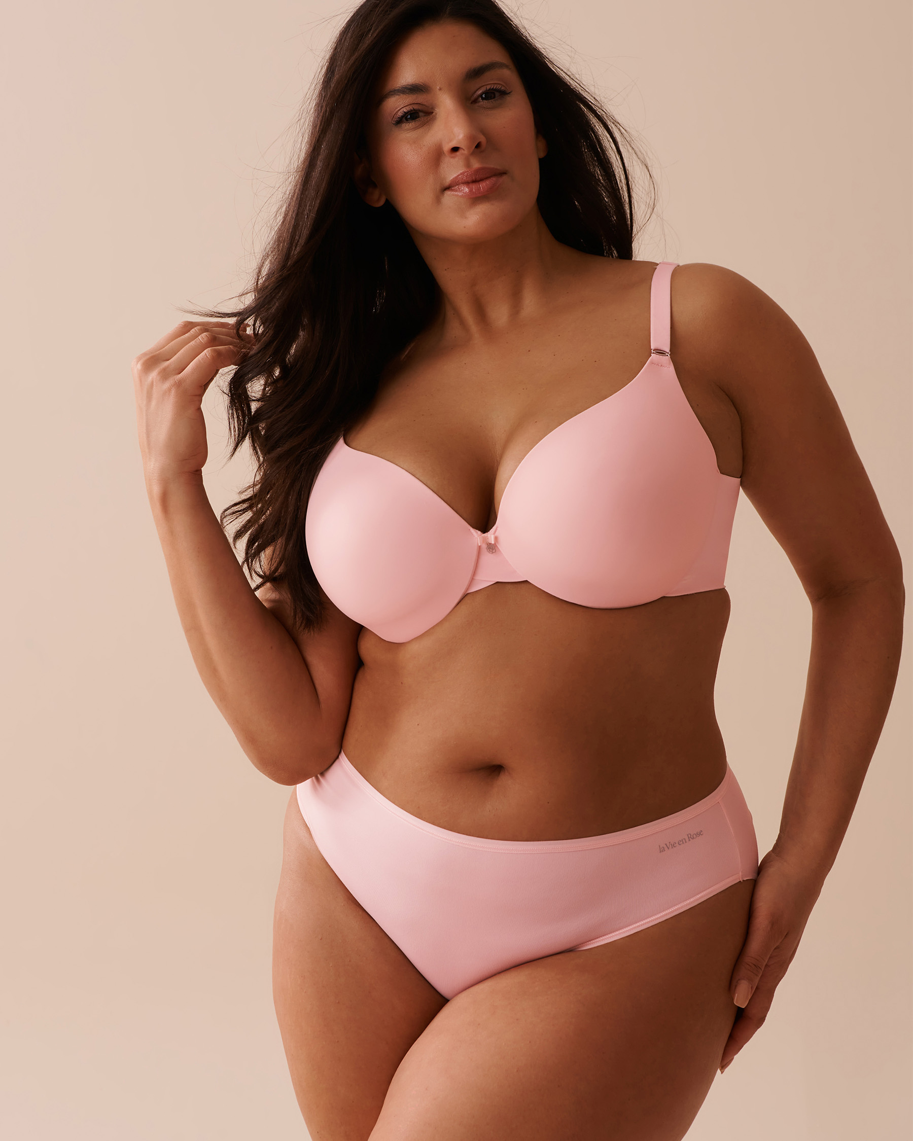 LA VIE EN ROSE Lightly Lined Sleek Back Bra Pink 169-113-1-00 - View1