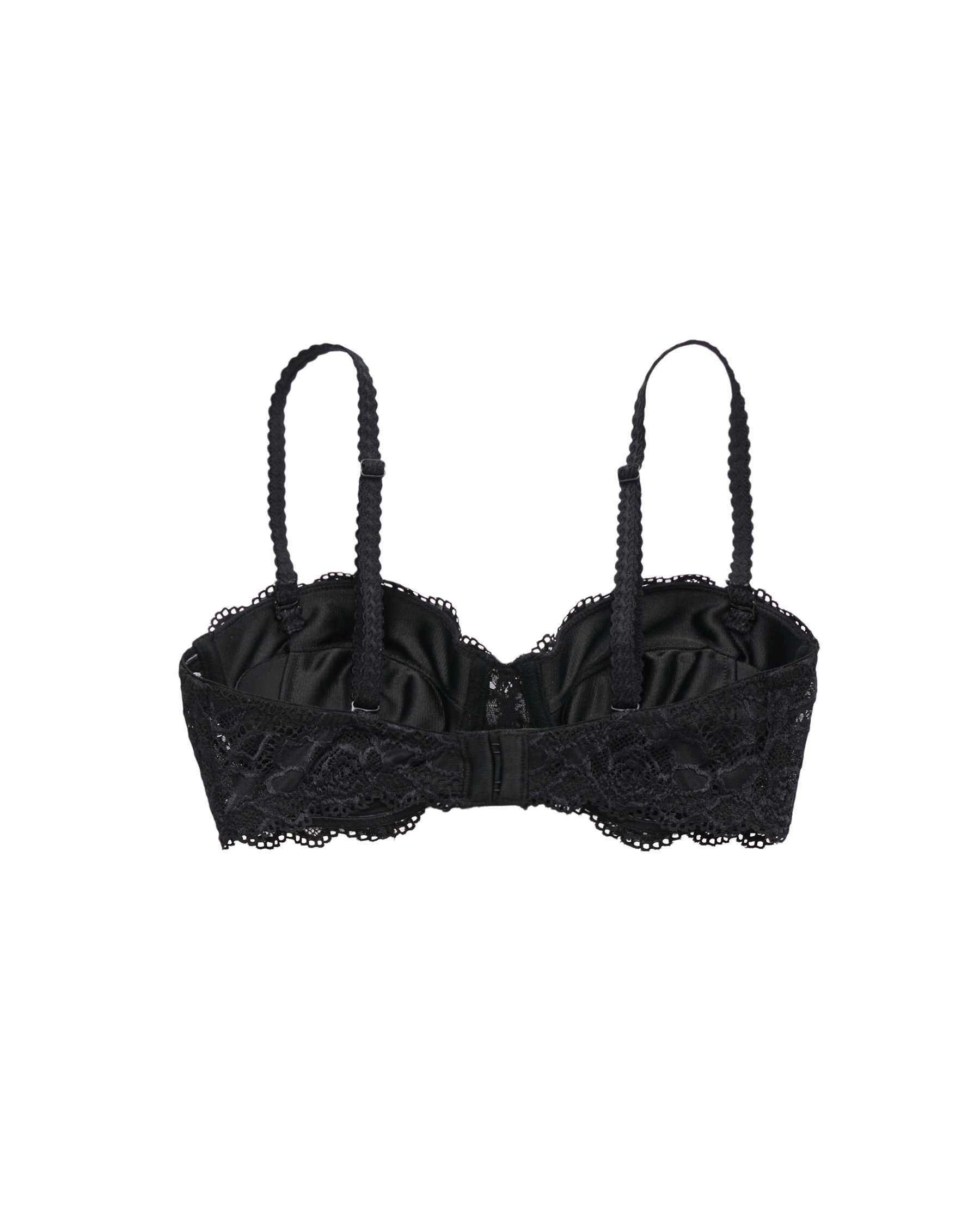 LA VIE EN ROSE Push-up Convertible Strapless Demi Bra Black Lace 596-115-0-00 - View6