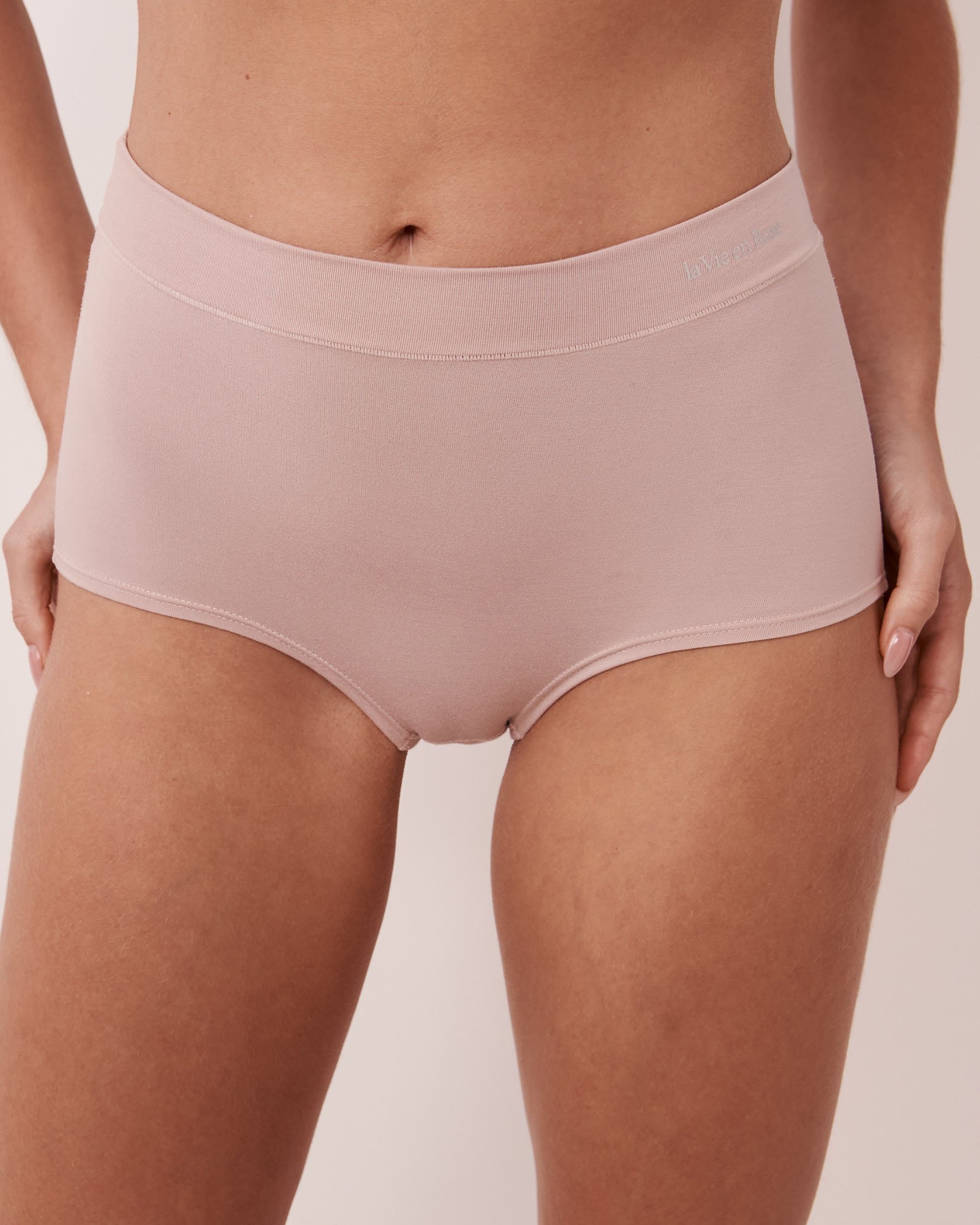 LA VIE EN ROSE Modal High Waist Hiphugger Panty Shadow Grey 20200214 - View2