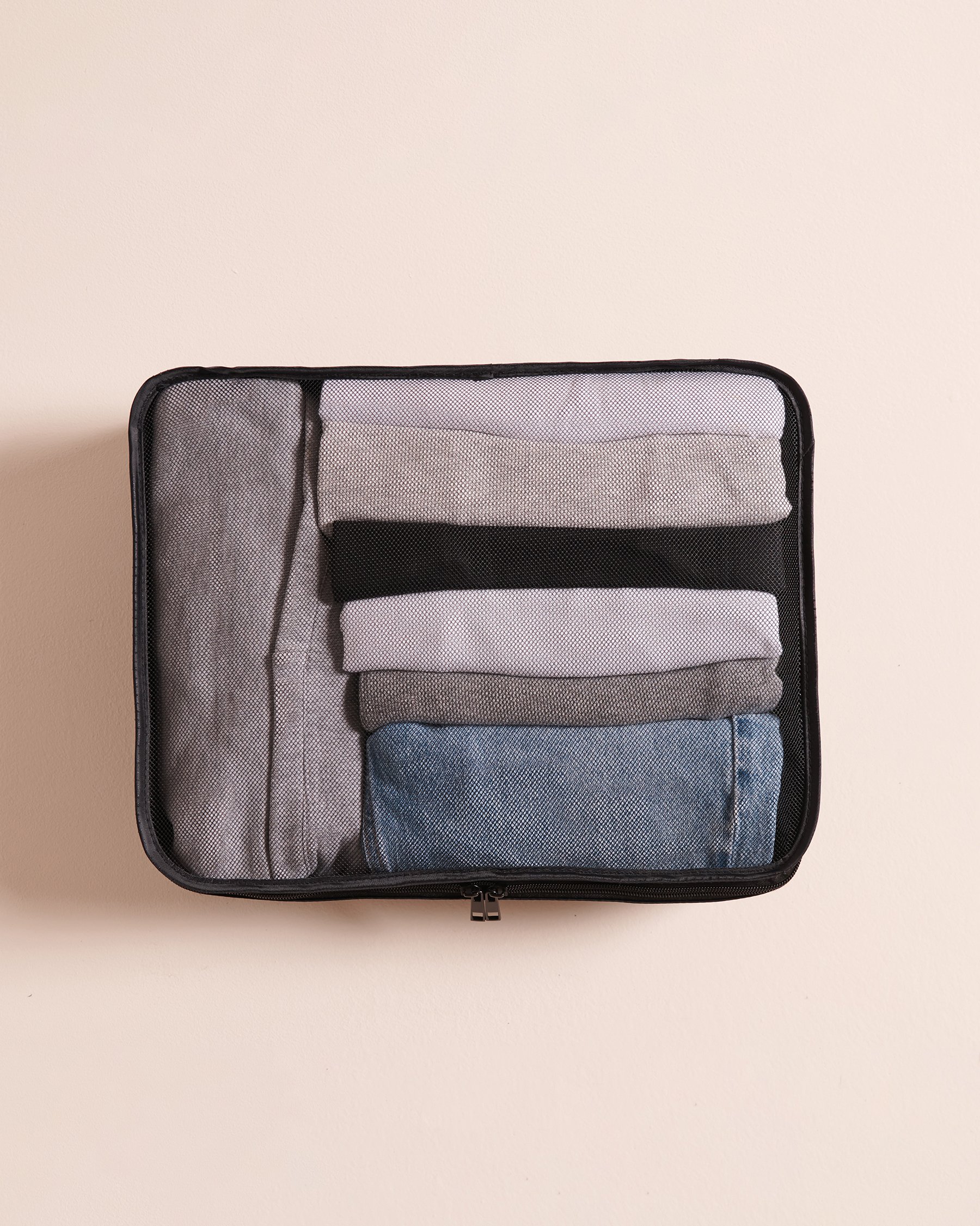 LA VIE EN ROSE Travel Packing Cubes Black 40700385 - View3